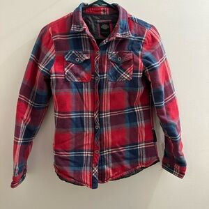 Harley-Davidson Quilted Shirt Jacket Black Red Women’s Size S